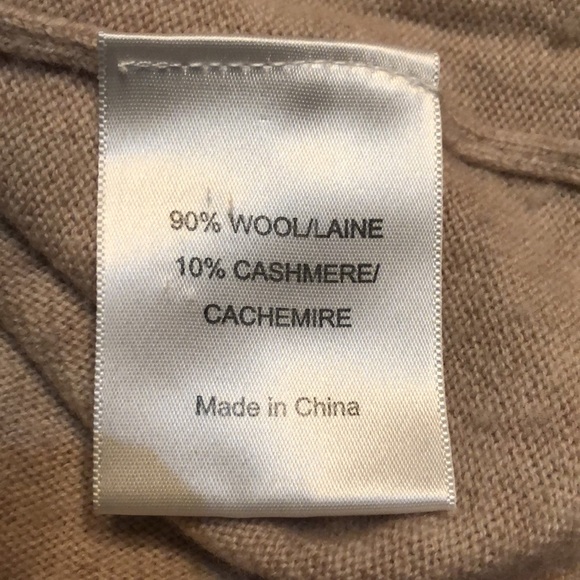 💛 Tory Burch soft wool cashmere blend ribbed partial zipper logo pull tunic - Picture 10 of 12